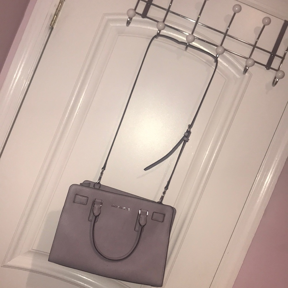 Purple MK crossbody bag